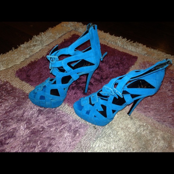 Giuseppe zanotti electric blue sandals - Picture 4 of 5